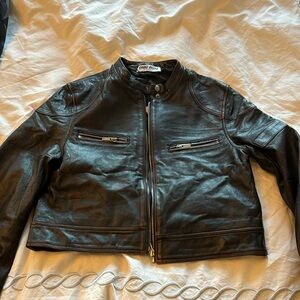 Miu miu leather jacket